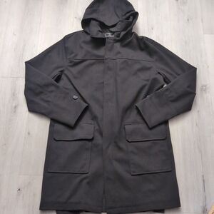 BYLT Coastal Parka Coat Jacket Mens Large Black Zip Bylt Coastal Parka $198 Msrp